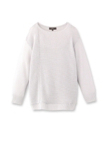 編み地ブロッキングコットンニット/ピンク(072)