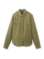 PAIGE ミリタリー風シャツ/ダークグリーン(023)