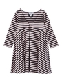 STRIPE CIRCULER DRESS/BEIGE