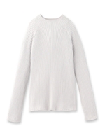 コットン混ニットプルオーバー/ライトグレー(011)