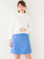 ジャカード台形スカパン/アイボリー