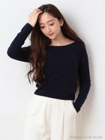 長袖2WAYリボントップス/カーキ