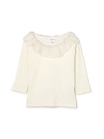 RAFFLE NECK BLOUSE/ブラック(010)