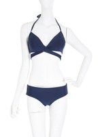 リバーシブルbottomカシュクールビキニ【無地】/ネイビー