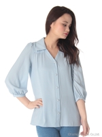 ギャザースキッパーブラウス/ホワイト