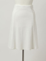 テレコリブ スカート/ホワイト