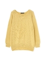 ニットプルオーバー/イエロー(060)