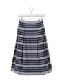 マルチボーダータックスカート/ホワイト系(302)