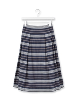 マルチボーダータックスカート/ホワイト系(302)