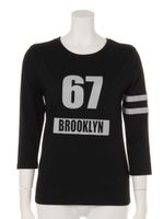 BROOKLYNチームPt7分袖Tシャツ/オフホワイト