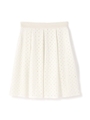 CHECK LACE SKIRT/ホワイト(030)