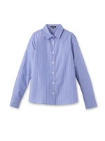 [L]2WAYコットンブラウス/ライトブルー(491)