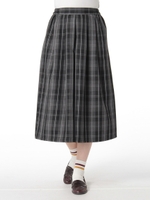 ・チェックガウチョパンツ/Window Pane Navy