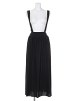 【LATINA】シャーリングサロペロングスカート/GRY