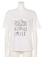 【anap mimpi】ALOHAxSMILE Tシャツ/WH