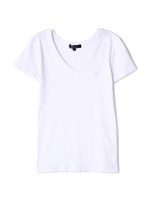 フライスVネックTシャツ/パープル(080)