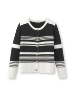 マリンボタンカーディガン/オフホワイト(303)