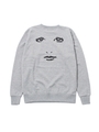 FACE SWEAT TOP/ブラック