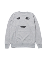 FACE SWEAT TOP/ブラック
