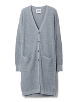 WAFFLE LONG CARDIGAN/アッシュ