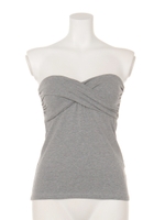 バストクロスカットベアTOP/GRAY