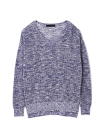 メランジニット/ブルー(110)