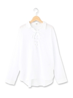 編み上げシャツ/オフホワイト(003)