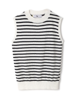 綿モダールノースリーブニット/ホワイト(031)