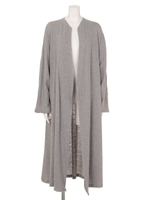 【BED&BREAKFAST】RECYCLE JERSEY Long Cardigan/GRAY
