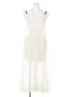 チュールランジェリーワンピース/White