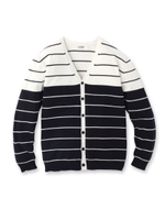 ハイゲージコットンVカーディガン/オリーブグリーン(326)