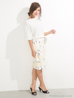 レースフラワーJ/WミディSK/L/PNK