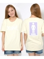 X-GIRLXGIRL SKATEBOARDS LOGO S/S MENS TEE/イエロー