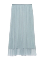 [Balcony and Bed]チュールプリーツスカート/OWHT