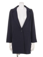 テーラードロングジャケット/ネイビー