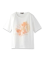 シャインプリント天竺Tシャツ/ライトベージュ(051)