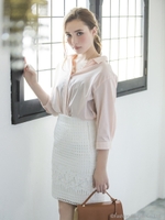 フラワーサンドスカート/ブルー