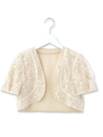 フラワーレースボレロ/ブラック(019)