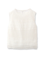 フロント模様レースブラウス/オフホワイト(003)