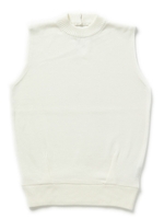 ミニクレノースリーブニット/ホワイト