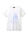 レディプリントTシャツ/ライトブルー(091)