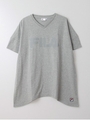 FILA VネックロゴTシャツ/杢グレー