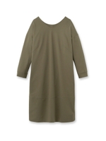 [L]Vネックストレートワンピース/ネイビー(093)