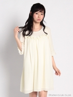 ＜通販限定アイテム＞lovelyフラワーふんわりワンピ/ライトブルー