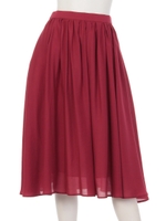 エアリーカラースカート/カーキ