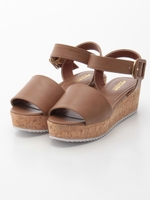 コルクウェッジサンダル/モカ