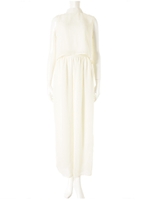 シフォンハイネックワイドセットアップ/オフホワイト