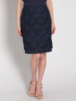 レースコンビペンシルスカート/オフホワイト