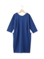 2WAYポンチコクーンワンピース/ブルー(092)