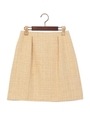 ●JOC ラスティック ツイード タックスカート/YELLOW